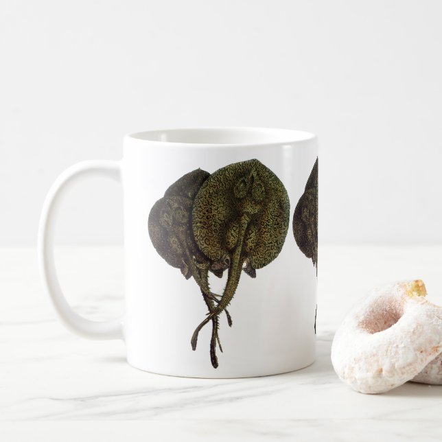 Mug Rayons vintages, Animaux de la vie marine (Avec donut)