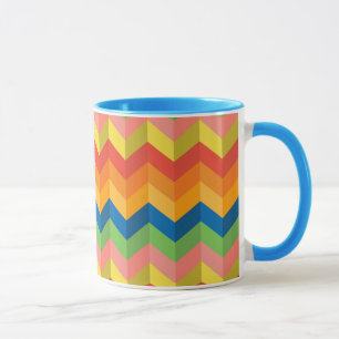 Mug rayure en zigzag