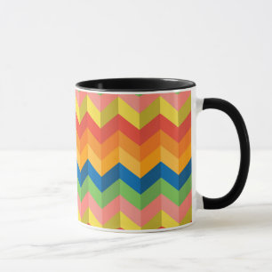 Mug rayure en zigzag