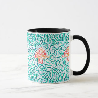 Mug Rayure et champignon verts de zèbre