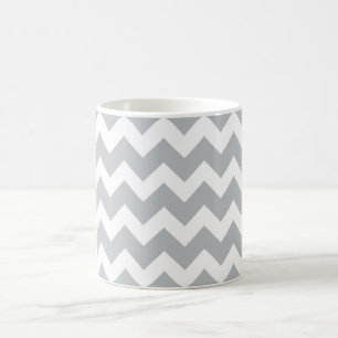 Mug Rayure grise et blanche de Chevron