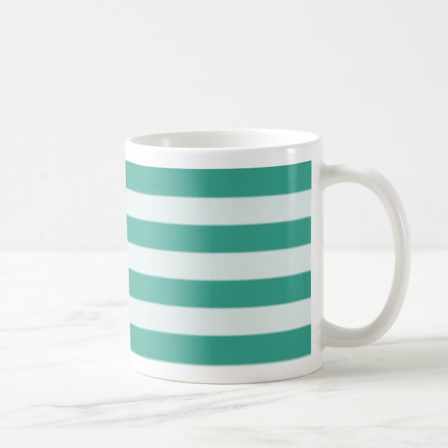 Mug rayure horizontale verte (Droite)