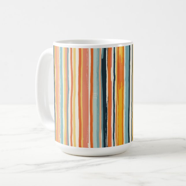 Mug Rayure verticale bohème (Devant gauche)
