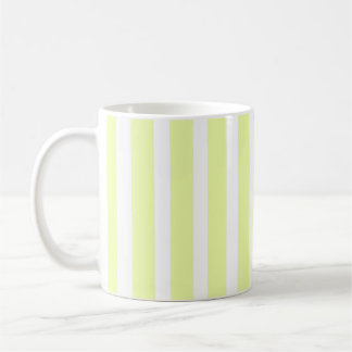 Mug Rayure verticale vert citron et blanc