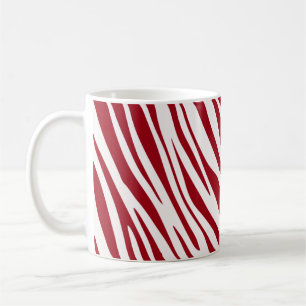 Mug Rayures Animales Zèbre Rouge Tendance