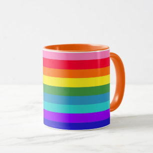 Mug Rayures arc-en-ciel