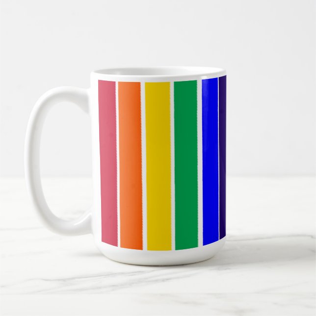 Mug Rayures arc-en-ciel (Gauche)
