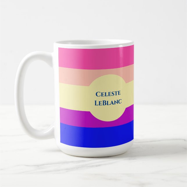 Mug Rayures Colorées Été- (Gauche)