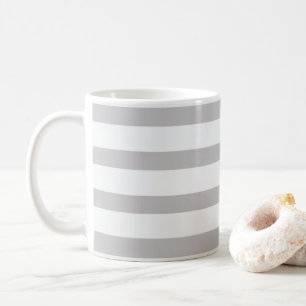 Mug Rayures de bonbon grises blanches