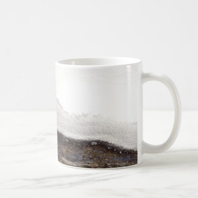 Mug Rayures de courant de neige d'hiver (Droite)