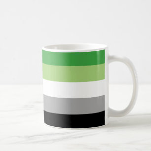 Mug Rayures de fierté aromantique