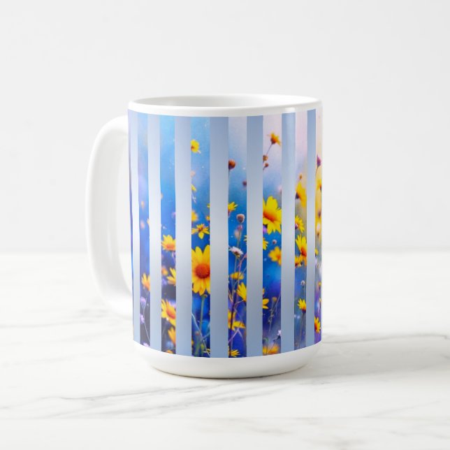 Mug Rayures de reflets au lever du soleil (Devant gauche)