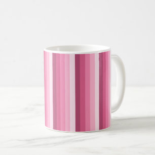 Mug Rayures d'ombre rose