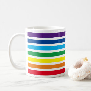 Mug Rayures horizontales d'arc-en-ciel