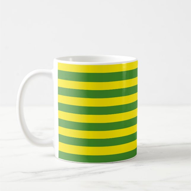 Mug Rayures jaune et verte (Gauche)