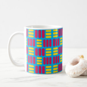 Mug Rayures Jaune Rose