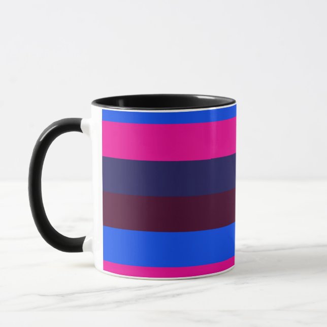 Mug Rayures néon de minuit (Gauche)