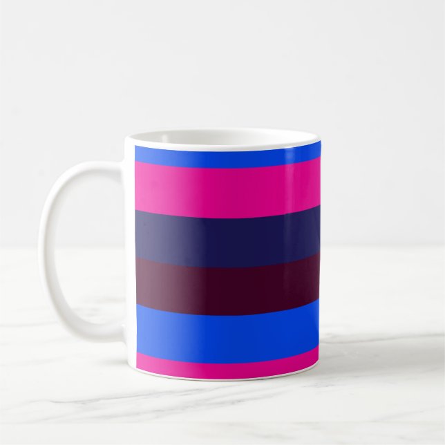 Mug Rayures néon de minuit (Gauche)