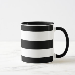 Mug Rayures noires et blanches