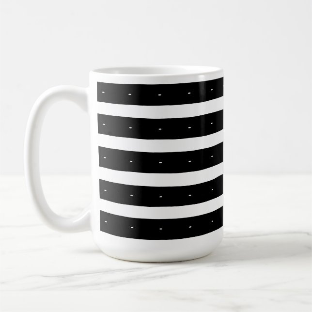 Mug Rayures noires et blanches (Gauche)