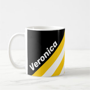 Mug Rayures Nostalgiques Bumblebee avec Nom