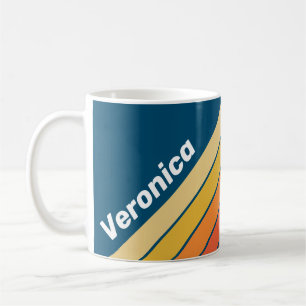 Mug Rayures Ocean Vintage Vibe avec nom