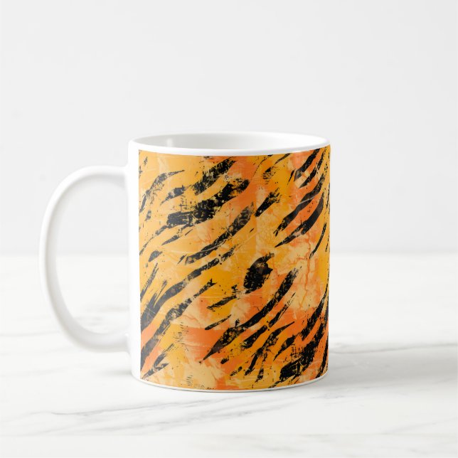 Mug Rayures Orange Tigre (Gauche)