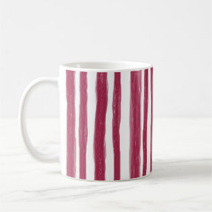 Mug Rayures rouges Bordeaux