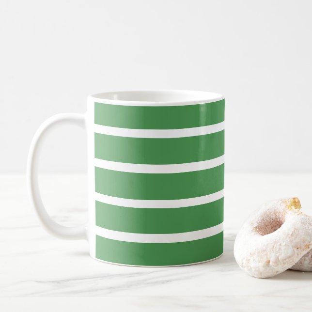 Mug Rayures Vertes (Avec donut)
