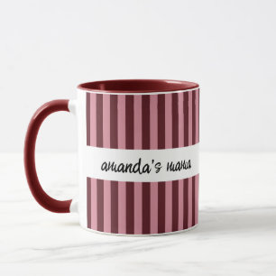 Mug Rayures verticales élégantes bicolores