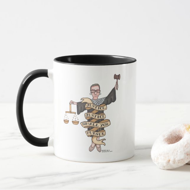 Mug RBG : "Justice, justice, tu pourras poursuivre" Mu (Avec donut)