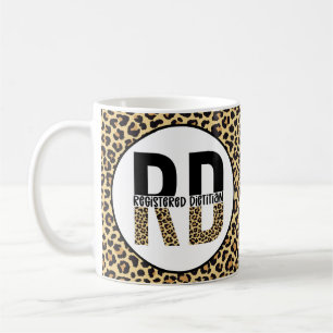Mug RD Enregistré Diététiste Cheetah Imprimer Cadeaux 