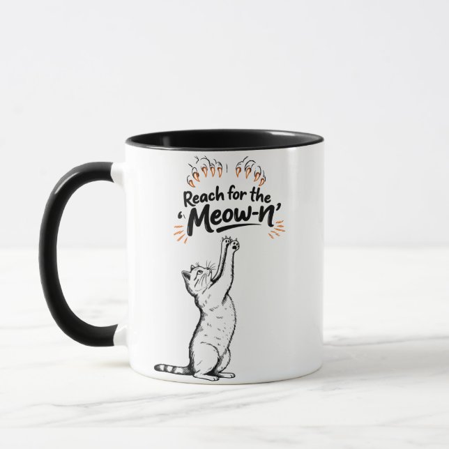 Mug Reach for the Meow-n (Gauche)
