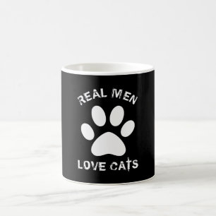 Mug Real Men Love Cats Texte Personnalisé