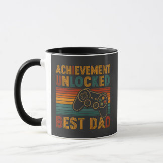 Mug Réalisation déverrouillée meilleur papa