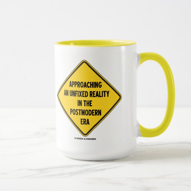 Mug Réalité défaite de approche dans le signe (Droite)