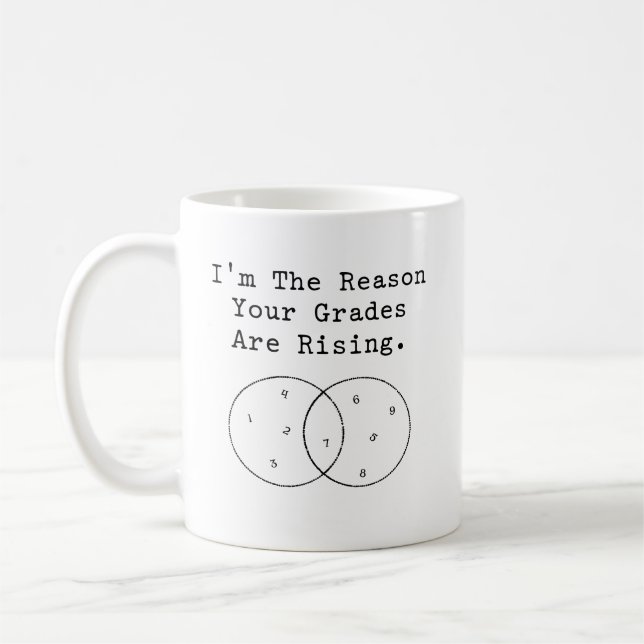 Mug Reason Your Grades Are Rising Math Teacher (Gauche)