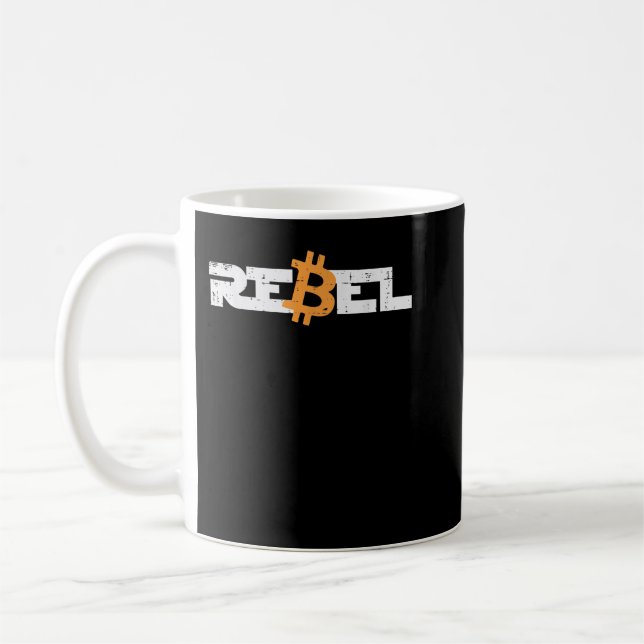 Mug Rebel Bitcoin Crypto Cryptomonnaie Trader Miner M (Gauche)