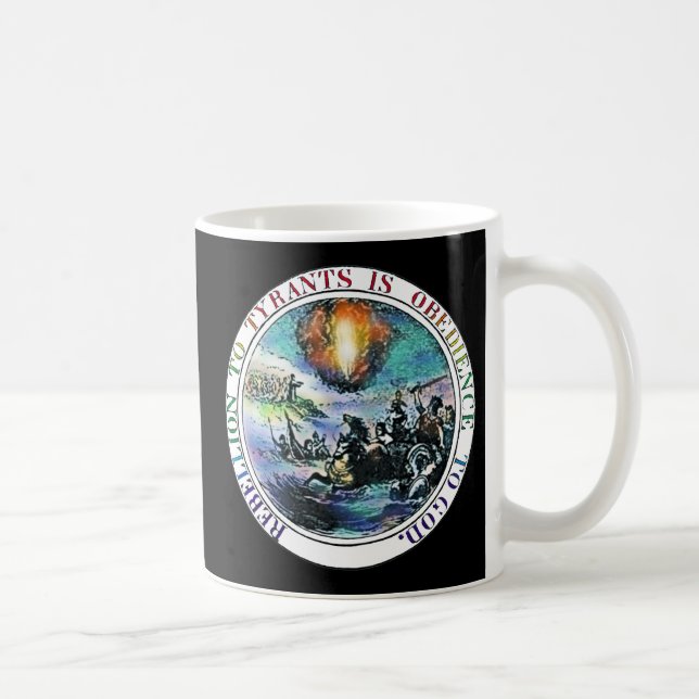 Mug Rébellion des tyrans Ben Franklin Grand Sceau (Droite)