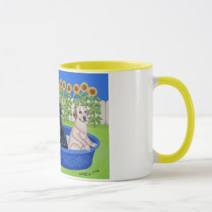 Mug Réception au bord de la piscine drôle Labradors