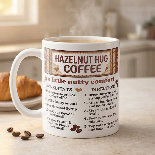 Mug Recette de café aux noisettes (Créateur téléchargé)