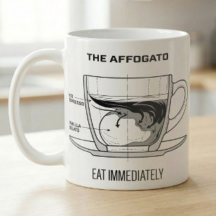 Mug Recette de dessert au café Affogato à manger imméd