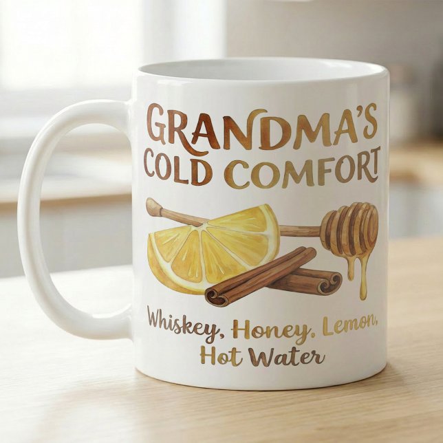 Mug Recette de Hot Toddy pour réconfort de grand-mère (Créateur téléchargé)