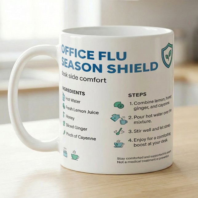 Mug Recette de routine de thé pour la saison de grippe (Créateur téléchargé)