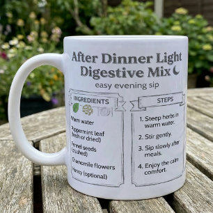 Mug Recette de thé digestif après le dîner