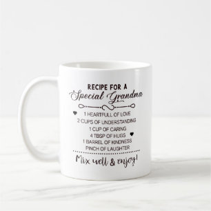 Mug Recette pour un cadeau de fête des mères spécial g