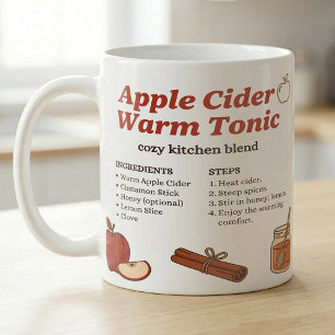 Mug Recette Simple de Tonique de Cidre de Pomme d'Auto