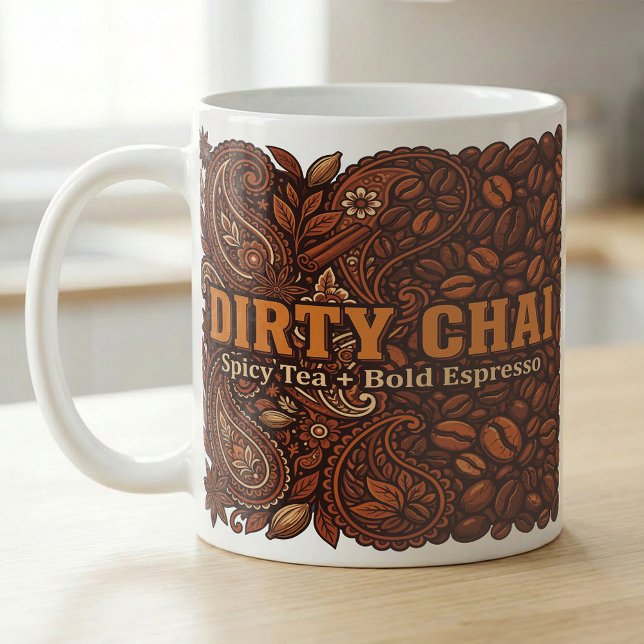 Mug Recette simple d'espresso Dirty Chai Spice  (Créateur téléchargé)