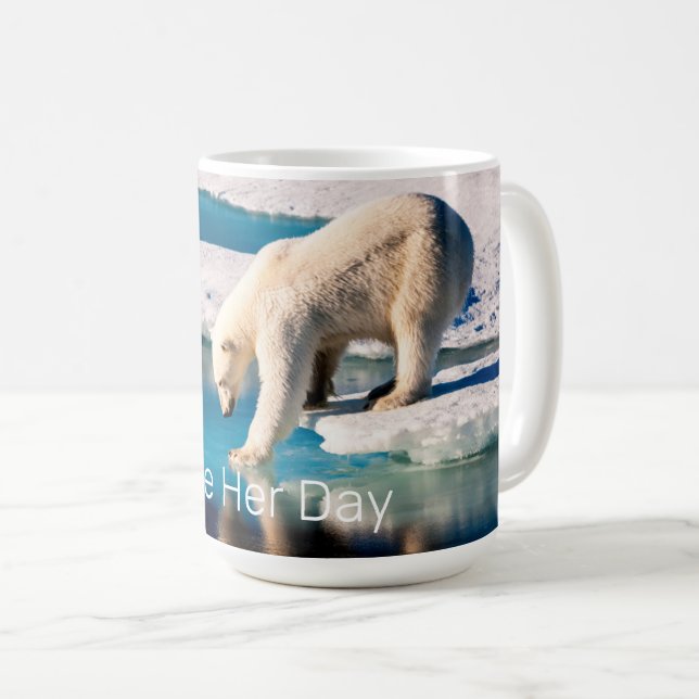 Mug Réchauffement climatique Ours Polaire Climat Inspi (Devant droit)