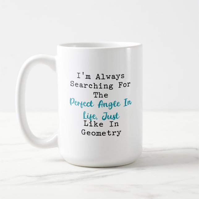 Mug Recherche de l'angle parfait dans la géométrie de  (Gauche)